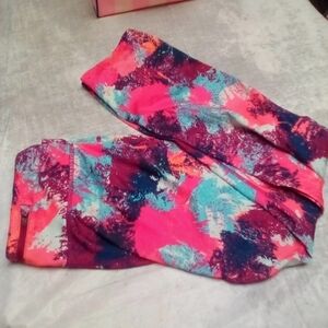 Vibrant Multicolor Athletic Legging Pants